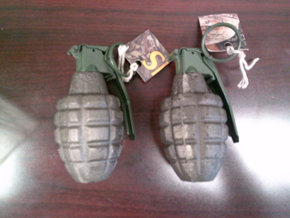 The inert grenades were confiscated by police (The Hawaii Police Department)