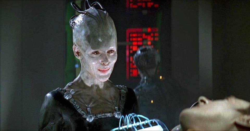 Alice Krige as the Borg Queen in Star Trek: First Contact. 