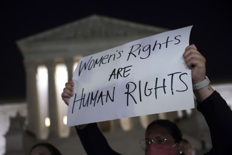 Protestas frente al edificio de la Corte Suprema en Washington.   Kevin Dietsch/Getty Images/AFP