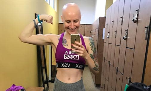 Fitness blogger shares powerful Instagram posts about living with cancer