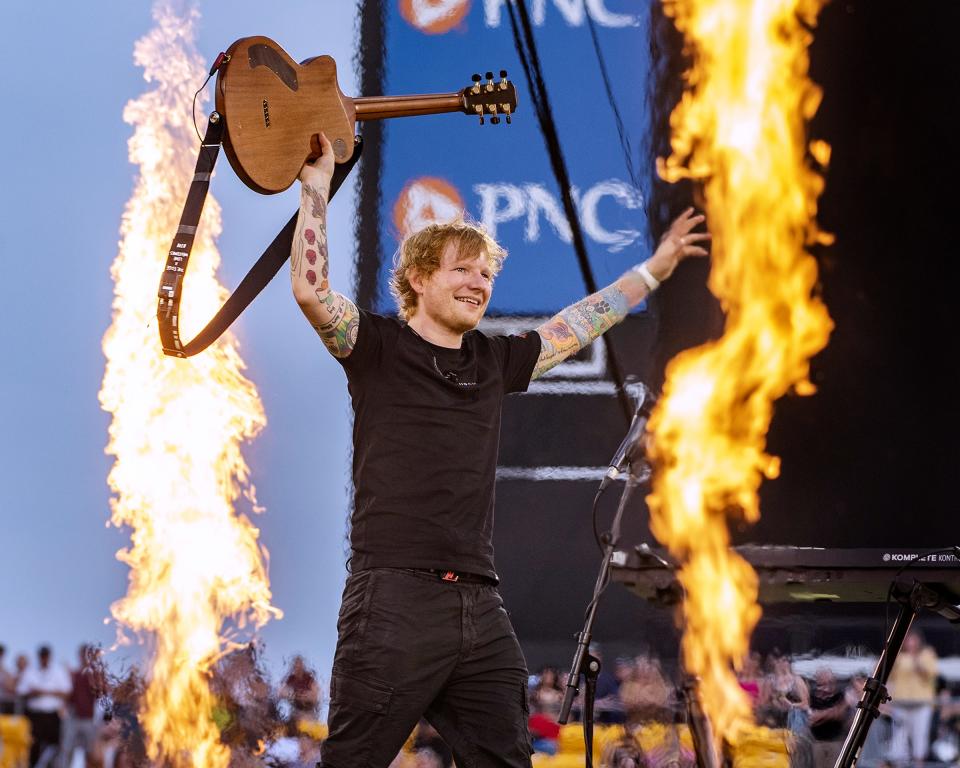 Ed Sheeran was fire at Acrisure Stadium.