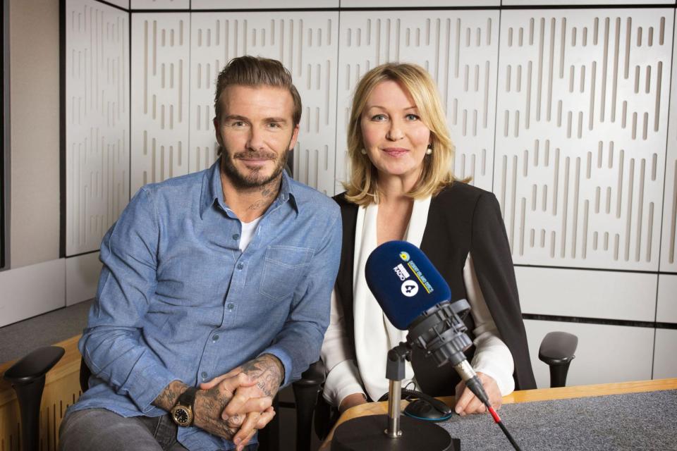 Opening up: Mr Beckham discussed his marriage at length to Kirsty Young on Desert Island Discs (Sophie Mutevelian/BBC/PA Wire)