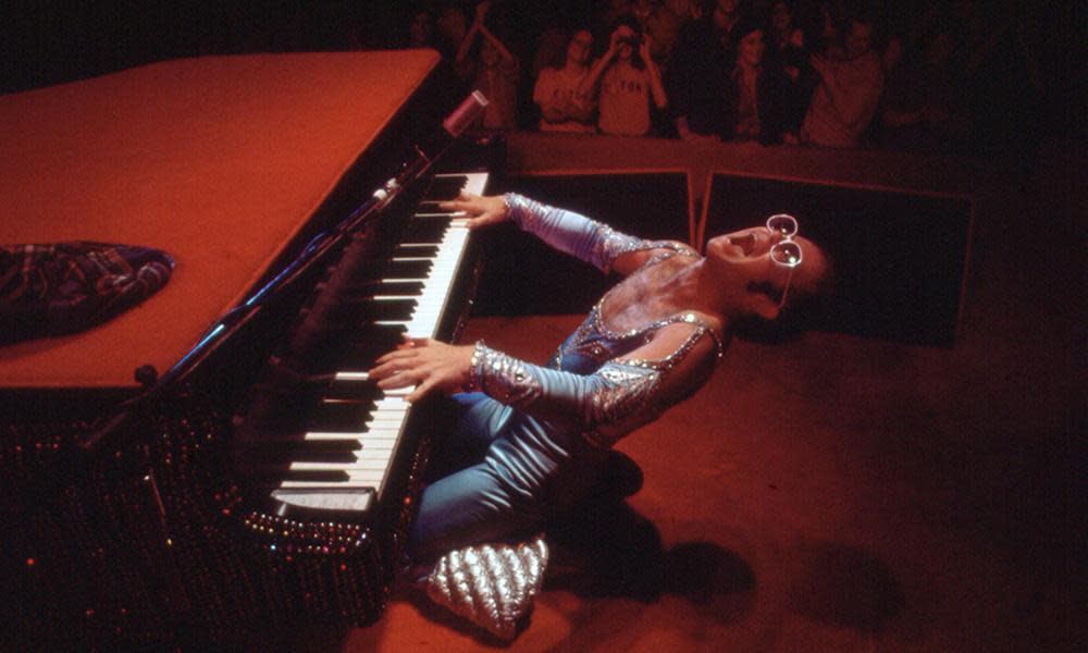 <span>A still from Elton John: Never Too Late.</span><span>Photograph: Disney</span>