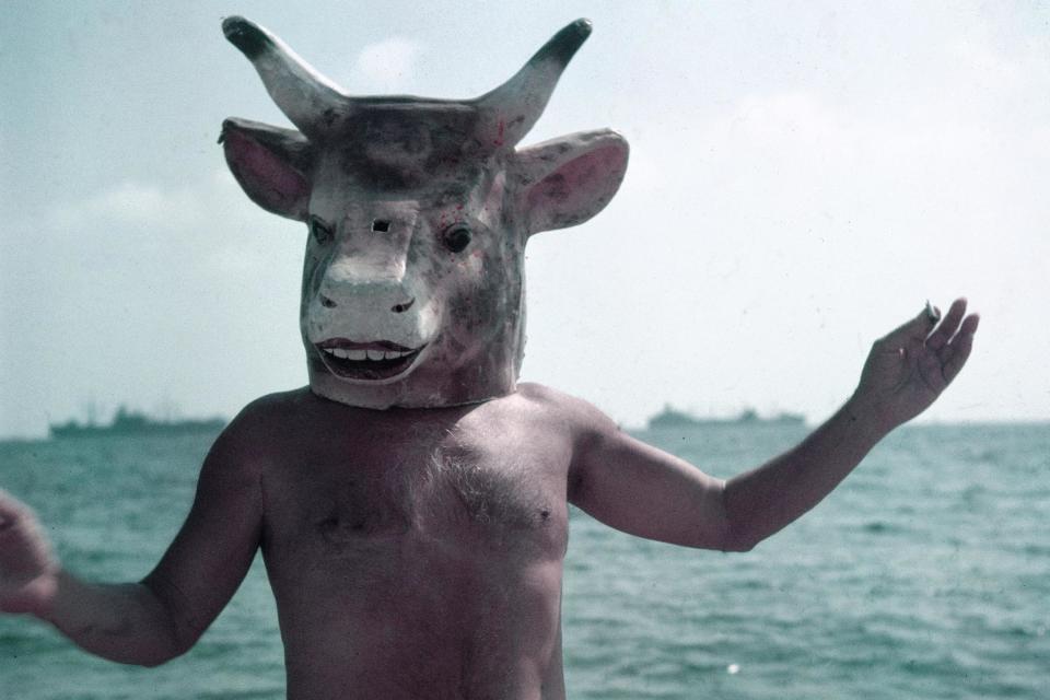 Irrepressible: Picasso wearing a bull's head: The LIFE Picture Collection/Gett