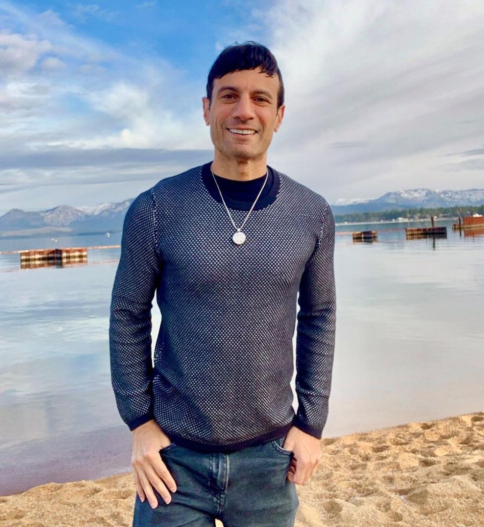 \u200bThe author Joey Amato on the shore of Lake Tahoe