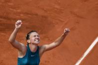 Halep fought back from a set and a break down to finally win her first Grand Slam title