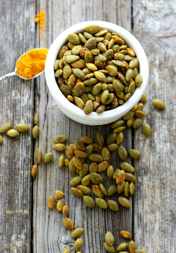 Turmeric Roasted Pumpkin Seeds