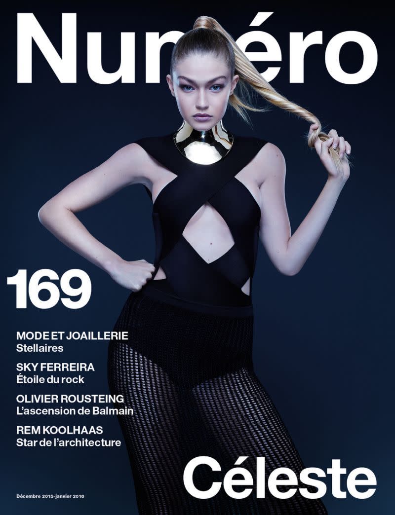 Gigi Hadid on the cover of Numero magazine. Source: Yahoo