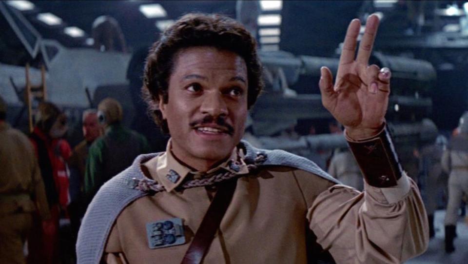 Billy Dee Williams as Lando Calrissian in Star Wars.