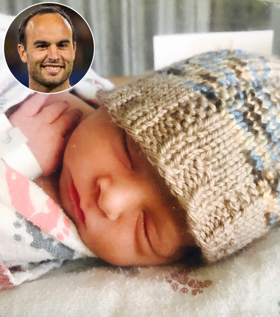 <p><span>Landon Donovan is a father again! </span>The retired soccer player and his wife, Hannah Bartell, welcomed their second child together and announced the birth on June 20 on social media. "Introducing Slate Bartell Donovan! Everyone is healthy and happy," Donovan captioned a photo of his newborn son.</p>