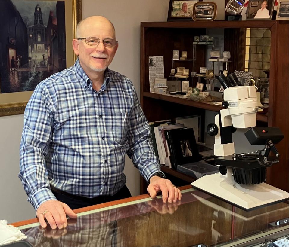 Steve Ehret, a 1975 Newark Catholic High School graduate, attended Ashland College for two years, then came home to work at the H.L. Art store in Southgate Shopping Center. After a year there, he moved to the downtown location.