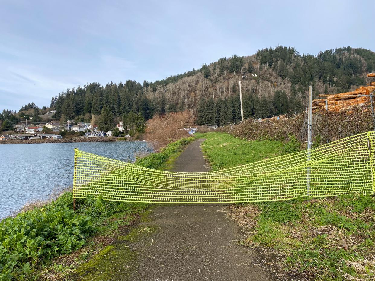 The Harborview Trail, a pathway that winds along the bay in the Port of Garibaldi on the Oregon Coast, was recently closed due to concerns over lawsuits after an Oregon Court of Appeals decision.