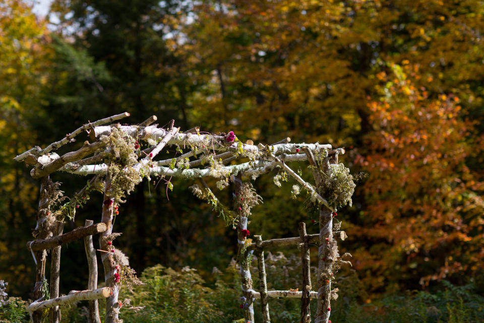 Rustic pergola