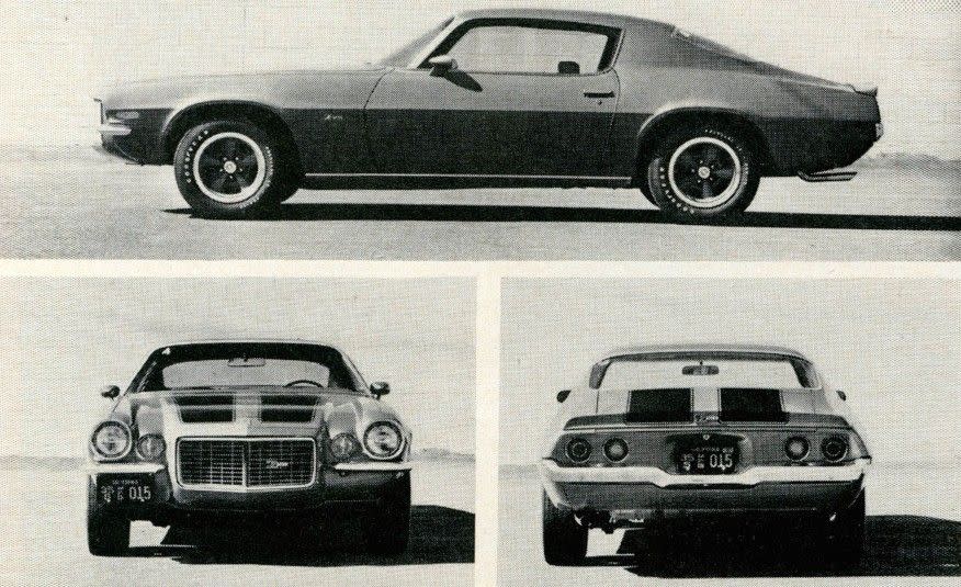 <p>From <a href="http://www.caranddriver.com/reviews/1970-chevrolet-camaro-z-28-road-test-review" rel="nofollow noopener" target="_blank" data-ylk="slk:C/D's first road test of the 1970½ Z/28;elm:context_link;itc:0;sec:content-canvas" class="link "><em>C/D</em>'s first road test of the 1970½ Z/28</a>: "Somehow, though, the Z/28 is not as thrilling as it once was. It's more tolerant to driving techniques now, more mature in its behavior. All things considered, it's a better engine now but the loss of a care­free and irrepressible adolescent spirit can never be witnessed without some regret. And although the Z/28 seems much tamer now than it once did, the transformation is more a function of the car than of the increase in displacement."</p>