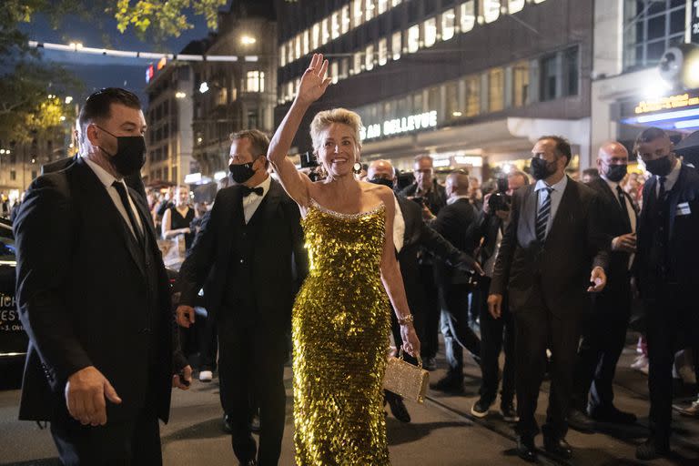 Sharon Stone, radiante en el Festival de Cine de Zurich