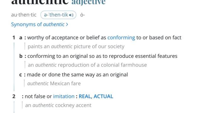 Word of the Year 2023, Authentic