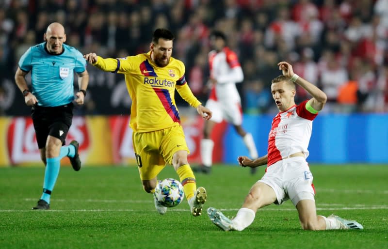 Champions League - Group F - SK Slavia Prague v FC Barcelona