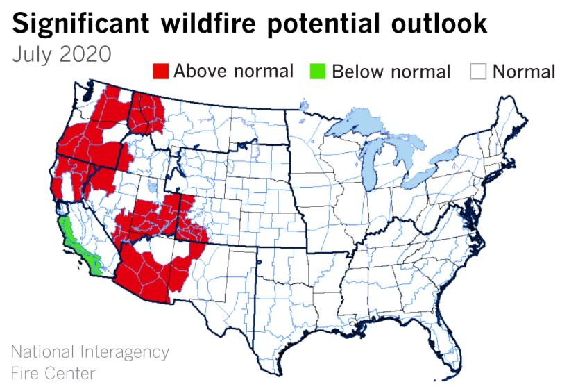 Drought in the Pacific Northwest and Northern California portends an early start to the fire season.