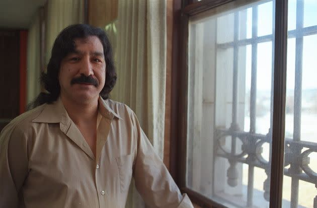 Native American rights activist Leonard Peltier, shown here in prison in February 1986, has been in prison for nearly 50 years without any evidence he committed a crime.