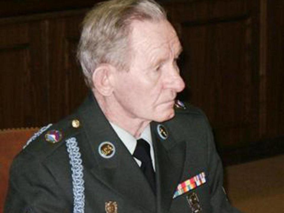 Jenkins at his court martial aged 64, after he made it to Japan and reported to a US Army base, having been AWOL for more than 39 years (Creative commons)