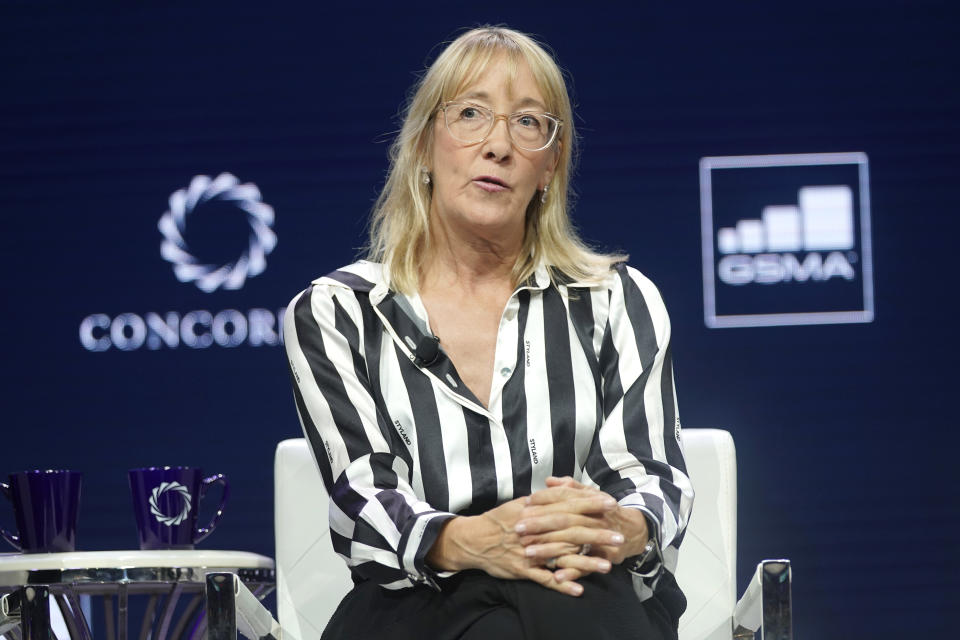 NEW YORK, NEW YORK - SEPTEMBER 24: Marisa Drew, CEO, Impact Advisory and Finance Department, Credit Suisse, speaks onstage during the 2019 Concordia Annual Summit - Day 2 at Grand Hyatt New York on September 24, 2019 in New York City. (Photo by Riccardo Savi/Getty Images for Concordia Summit)