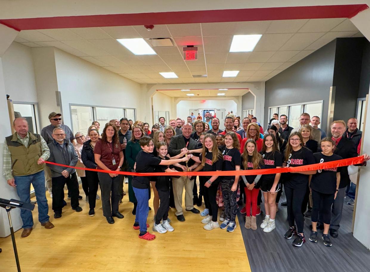 The Ozark Middle School recently celebrated the completion of a new storm shelter, a project that was part of the $19 million bond issue approved in April 2022.