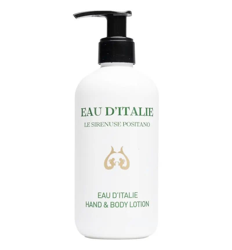 <p><a href="https://juliamossdesigns.com/products/eau-ditalie-signature-scent-bath-body-lotion?variant=44149051916511¤cy=USD&gclid=CjwKCAjwivemBhBhEiwAJxNWNzFpbRDHCpwAGWsL9fXKIA6YcmbtRB_hCg-uONGABswId3_T3cRvNhoCsGoQAvD_BwE" rel="nofollow noopener" target="_blank" data-ylk="slk:Shop Now;elm:context_link;itc:0;sec:content-canvas" class="link rapid-noclick-resp">Shop Now</a></p><p>Signature Scent Bath & Body Lotion</p><p>juliamossdesigns.com</p><p>$48.00</p>