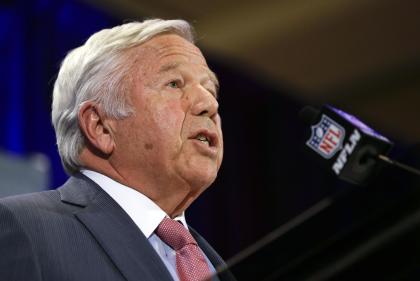 Patriots owner Robert Kraft blasted the NFL on Monday for its handling of deflate-gate. (AP)