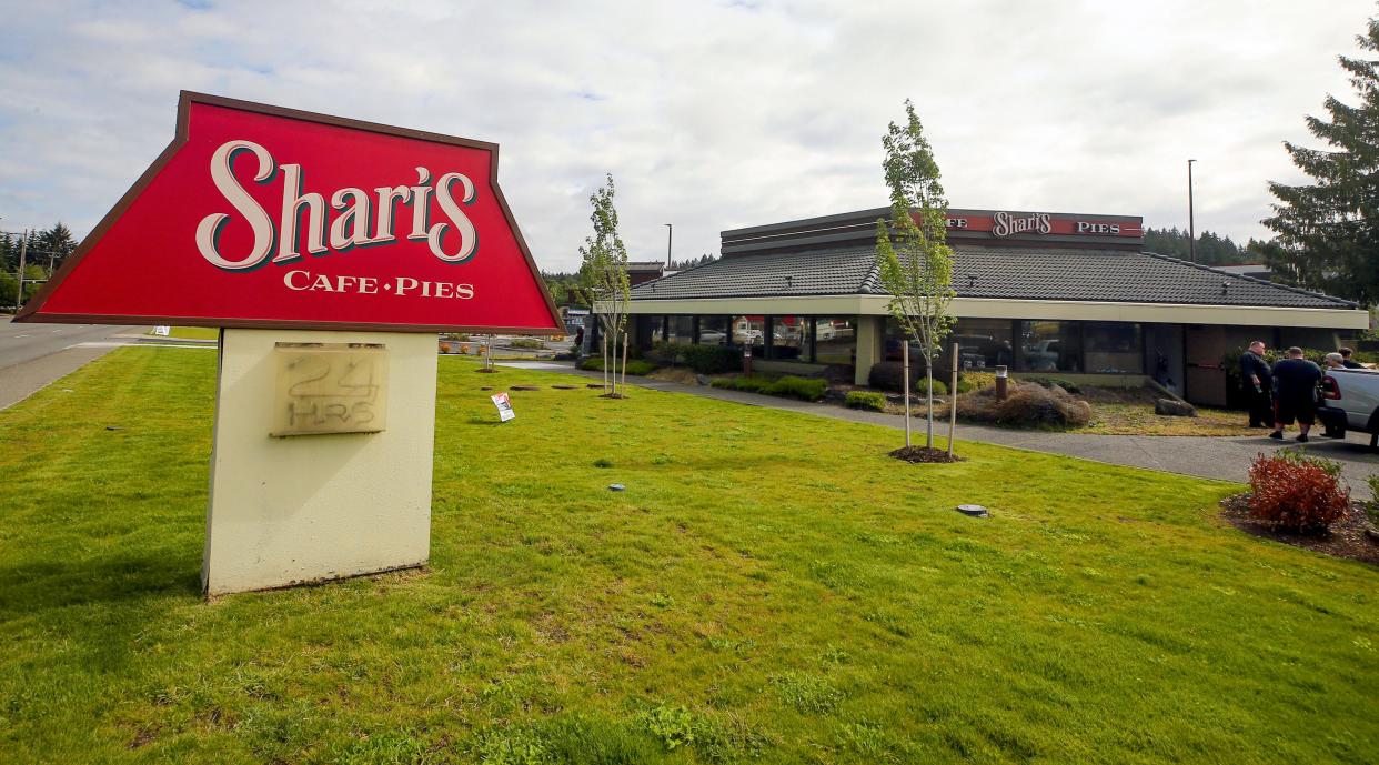 Employees were moving equipment and supplies out of Sharis in Bremerton on Monday, June 17, 2024.