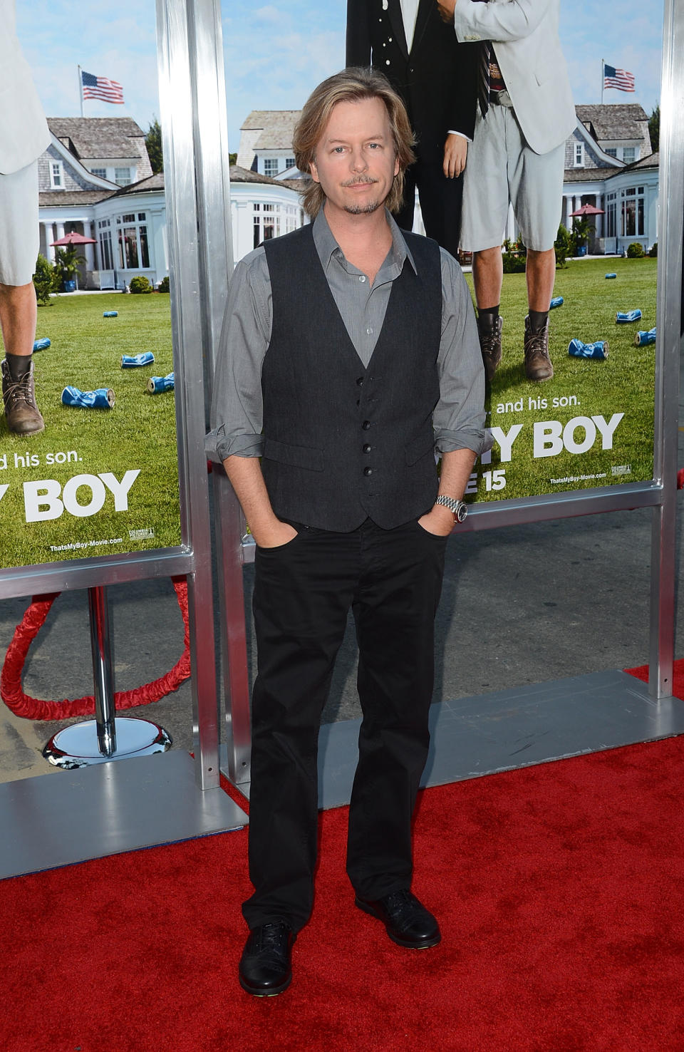 WESTWOOD, CA - JUNE 04: Actor David Spade arrives at the Los Angeles premiere of 'That's My Boy' held at Regency Village Theatre Westwood on June 4, 2012 in Westwood, California. (Photo by Jason Merritt/Getty Images)