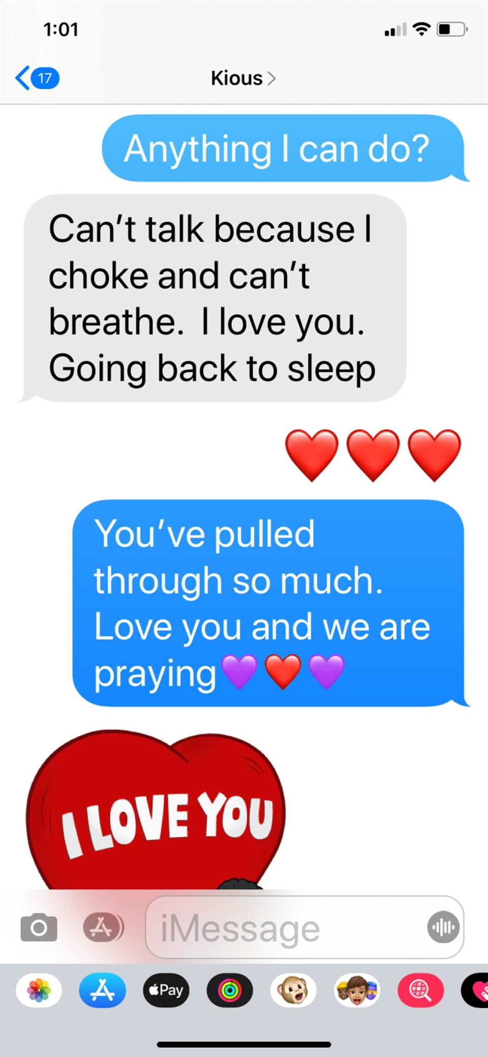 Marya Sherron shared the last text messages she received from her brother before he died. (Image via TODAY). 