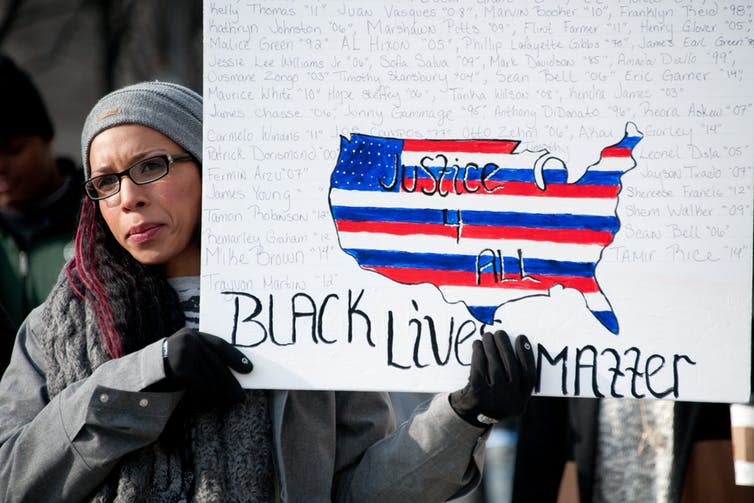 <span class="caption">Black Lives Matter is largely US-focused.</span> <span class="attribution"><span class="source">Rena Schild/Shutterstock</span></span>