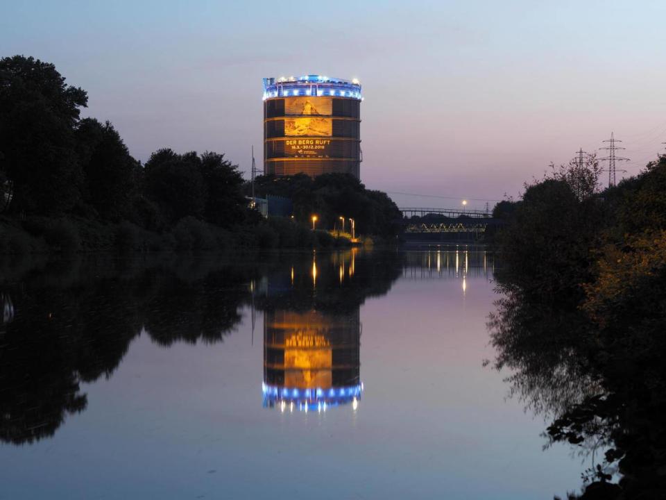 The 385ft Gasometer Oberhausen doubles up as an exhibition space (Machoczek)