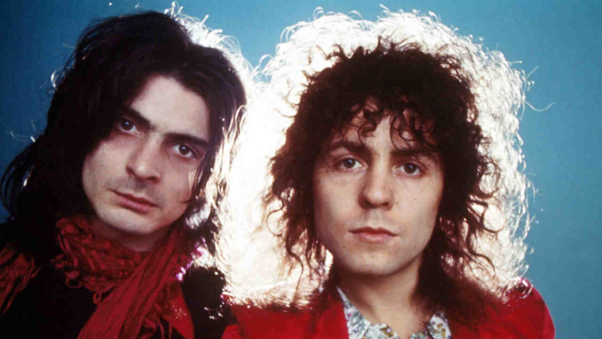  Mickey Finn and Marc Bolan of T. Rex in 1972. 