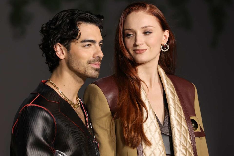 <p>Amy Sussman/WireImage</p> Joe Jonas and Sophie Turner attend the Academy Museum Gala in Los Angeles in October 2022.