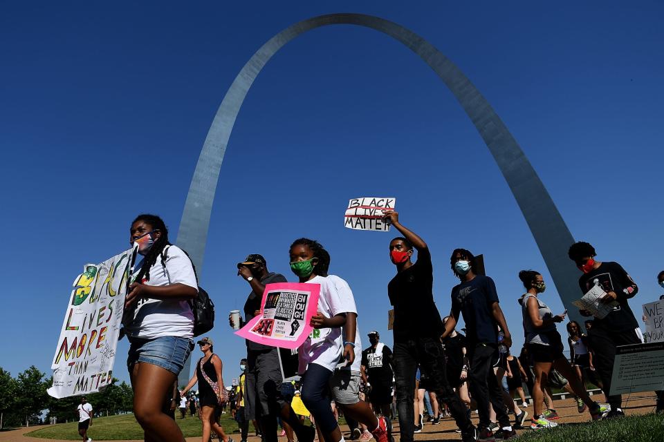 St. Louis Arch protest