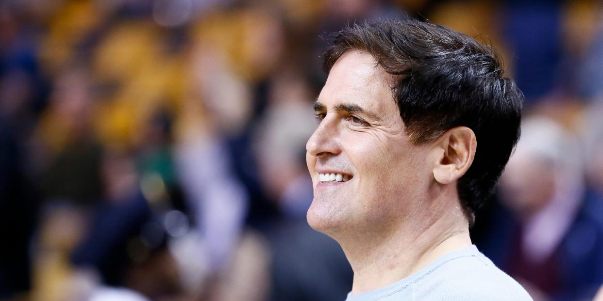 Owner of the National Basketball Association's Dallas Mavericks Mark Cuban is seen prior to the Boston Celtics 117-115 2 overtimes victory over the Dallas Mavericks at the TD Garden, Boston, Massachusetts, USA.