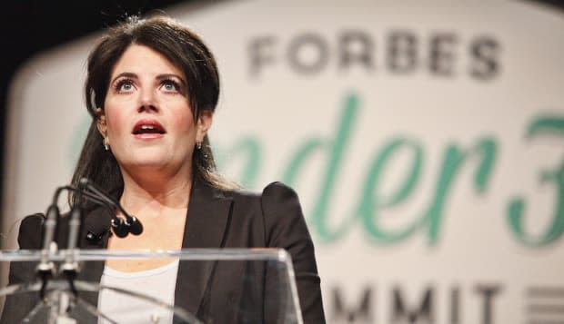 Monica Lewinsky at Forbes Under 30 Summit PA