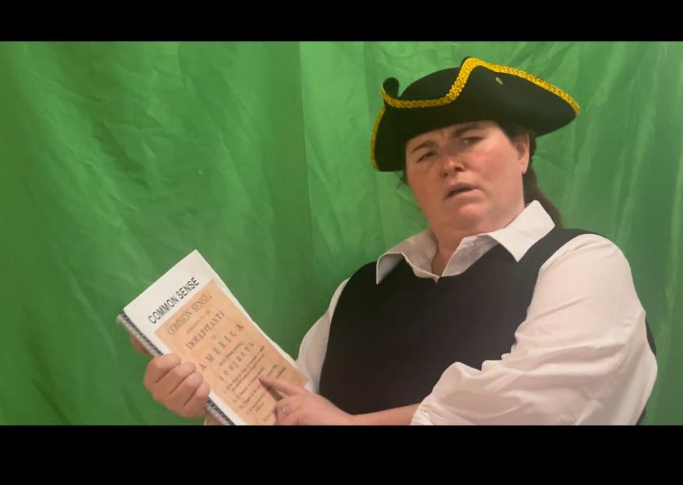 La Quinta-based comedian turned teacher makes skits about history for students.