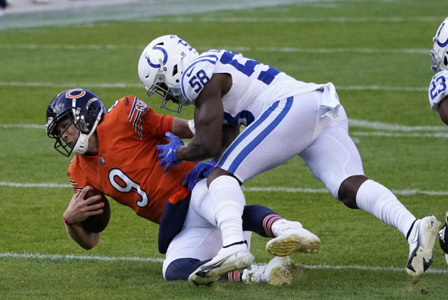 New QB, same bland offense: Matt Nagy's Bears continue to struggle moving  the ball in loss to Colts