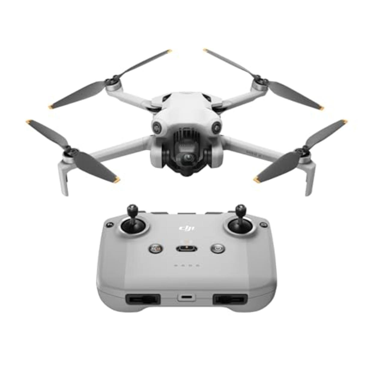 DJI Mini 4 Pro (DJI RC-N2), Folding Mini-Drone with 4K HDR Video Camera for Adults, Under 0.549 lbs/249 g, 34 Mins Flight Time, 20 km Max Video Transmission Distance, Omnidirectional Vision Sensing (AMAZON)