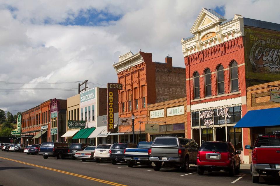 Main street in Livingston, Montana