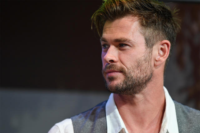 chris hemsworth side profile