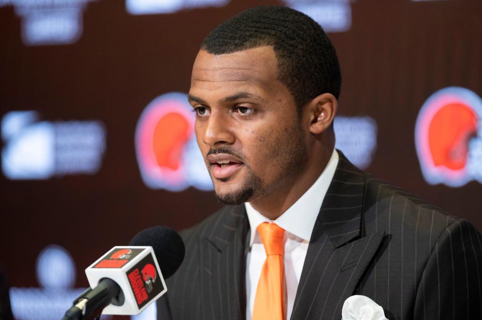 Cleveland Browns quarterback Deshaun Watson.