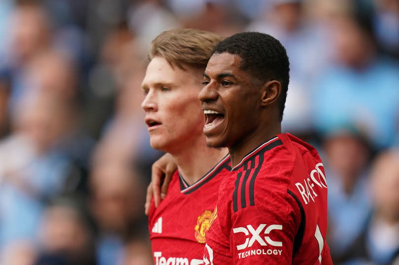 Scott McTominay and Marcus Rashford