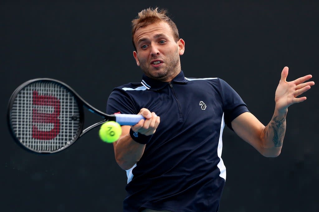 Dan Evans is into round three in Melbourne (Tertius Pickard/AP) (AP)