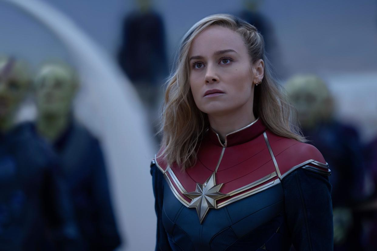 Disney Brie Larson as Captain Marvel/Carol Danvers in Marvel Studios' 