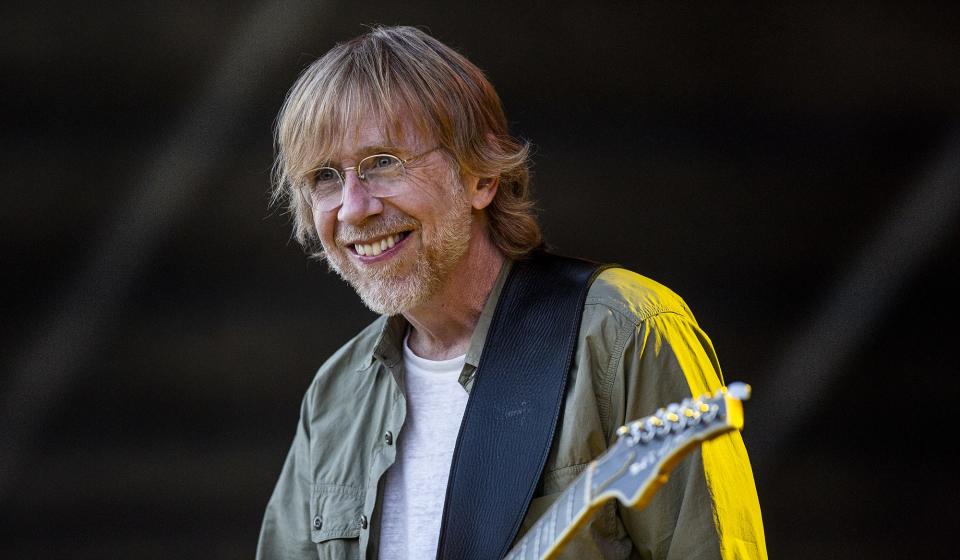 Trey Anastasio smiled to the crowd at the Barrel stage at Bourbon & Beyond on Sept. 21, 2019