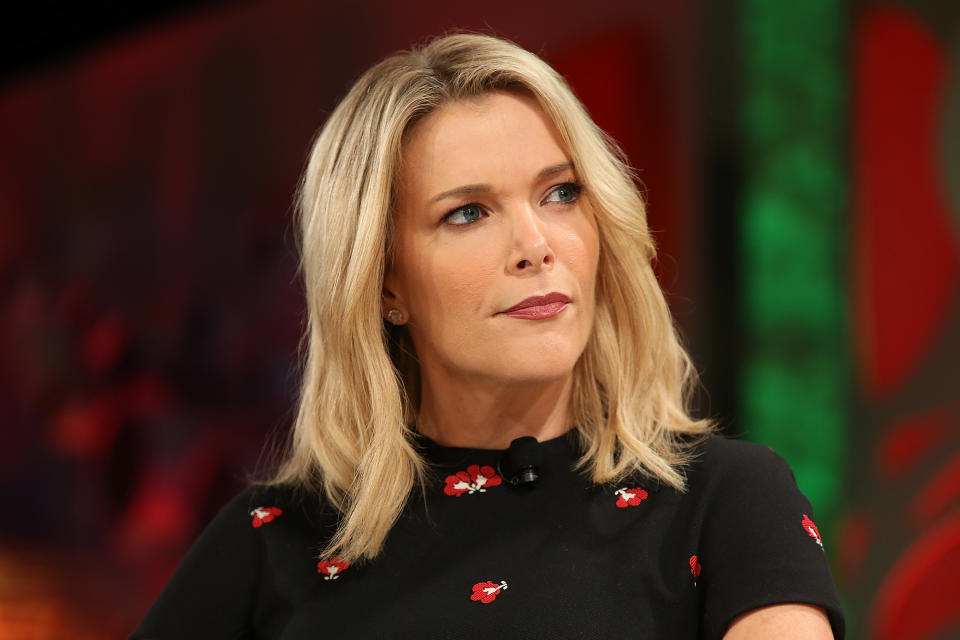 Megyn Kelly (pictured) speaks onstage at the Fortune Most Powerful Women Summit in 2018.