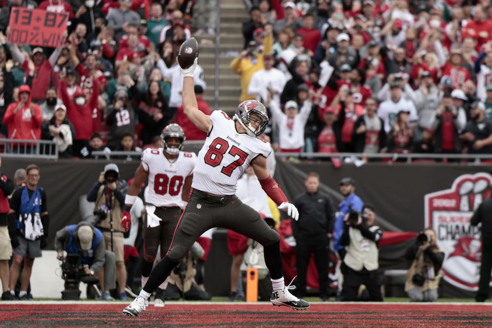 Rob Gronkowski won four Super Bowl rings during his 11-year career (Photo: Douglas P. DeFelice/Getty Images)